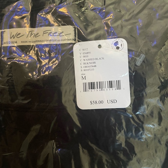 NWT Free People We The Free Naomi Tee Black sizes XS, M, L - Picture 6 of 7